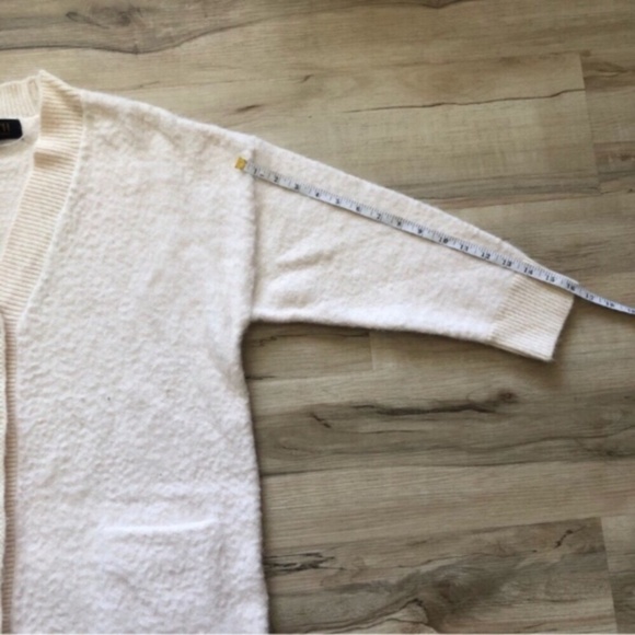 Cozy White Cardigan Sweater - Picture 6 of 8